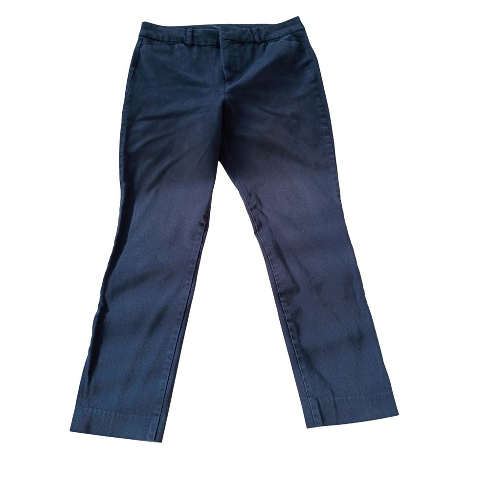 Old Navy Pixie High Rise Navy Blue Secret-Slim Pocket Ankle Pants Sz 10‎ 31x26